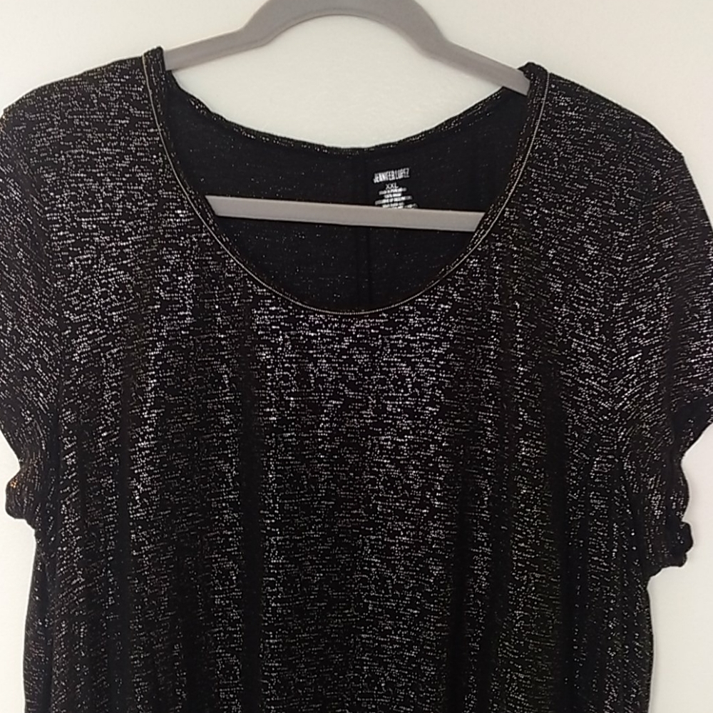 Jennifer Lopez Black/Silver Top - Picture 3 of 9